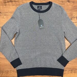 NWT Ben‎ Sherman Mens Medium Ben Sherman Birdseye Crewneck Sweater Golf Preppy